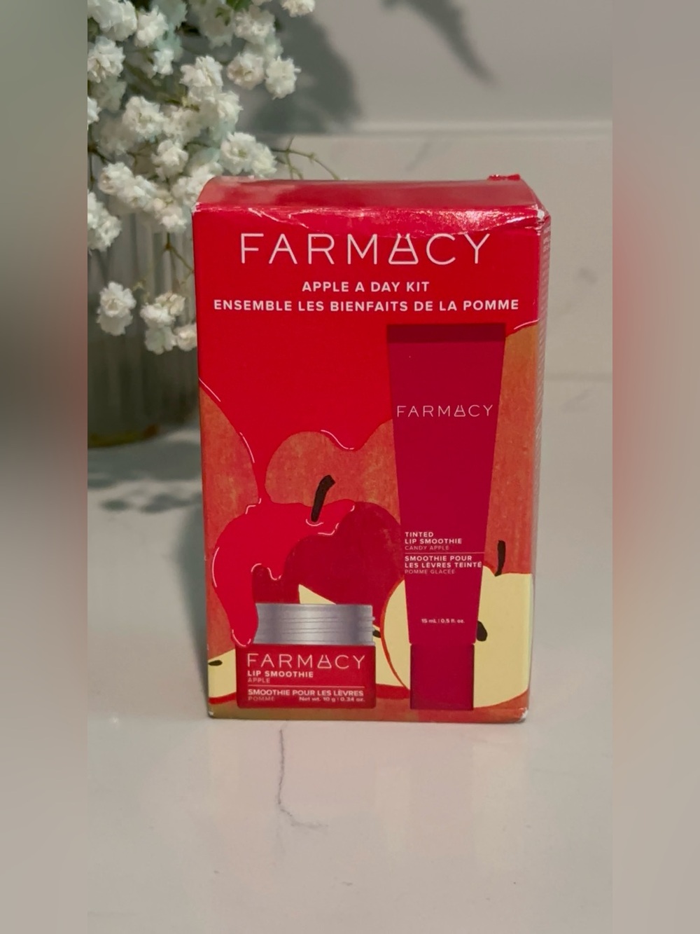 Farmacy Apple A Day Kit - Bright Red Packaging